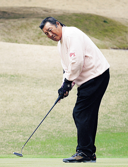 スポンサーのプロアマ戦に出場した尾崎将司（大会事務局提供）