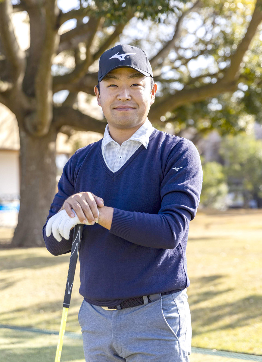 契約するミズノ社のツイッター上で動画を投稿した男子ゴルフの時松隆光選手会長