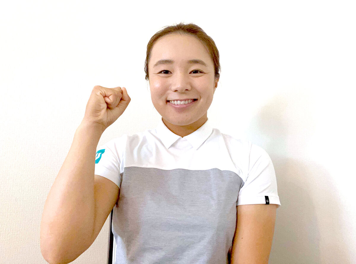 日本女子プロ選手権コニカミノルタ杯２０年大会覇者の永峰咲希（JLPGA提供）